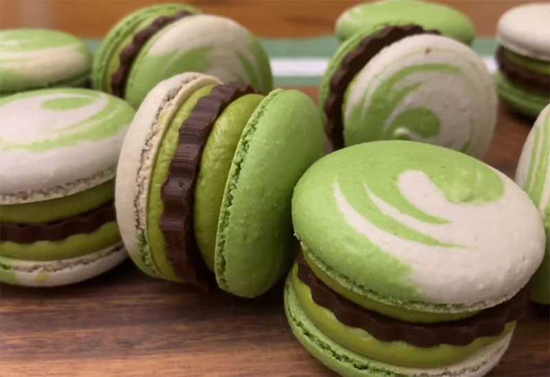 綠開心果醬做馬卡龍和餅干(圖1) 綠開心果醬做馬卡龍和餅干(圖1)